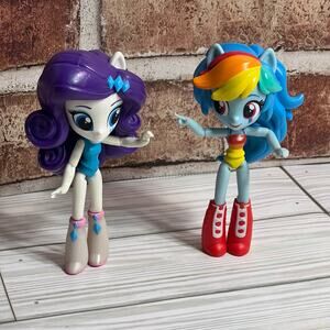 Hasbro My Little Pony Equestria Girls Minis Rockin Pinkie Pie Rainbow Dash Dolls